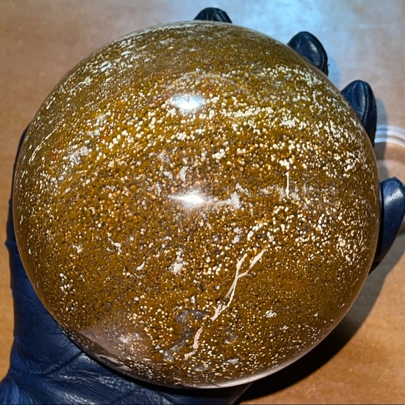 Large Ocean Jasper Sphere 💛HP💛 - Picture 4 of 16